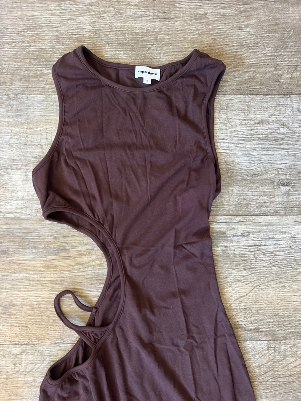 Superdown Louella Cutout Maxi Dress Brown - Picture 4 of 5